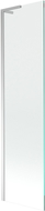 Mexen Next L badwand 1-delig 50 x 150 cm, transparant, chroom - 895-050-000-03-00-01