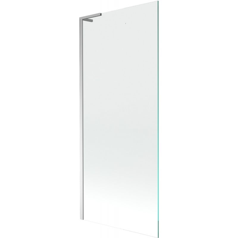 Mexen Next L Badewannenabtrennung 1-flügelig 80 x 150 cm, transparent, Chrom - 895-080-000-03-00-01