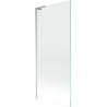 Mexen Next L Badewannenabtrennung 1-flügelig 80 x 150 cm, transparent, Chrom - 895-080-000-03-00-01