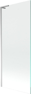 Mexen Next L badwand 1-delig 80 x 150 cm, transparant, chroom - 895-080-000-03-00-01