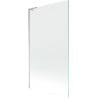 Mexen Next L Wannenfaltwand 1-flügelig 100 x 150 cm, transparent, Chrom - 895-100-000-03-00-01