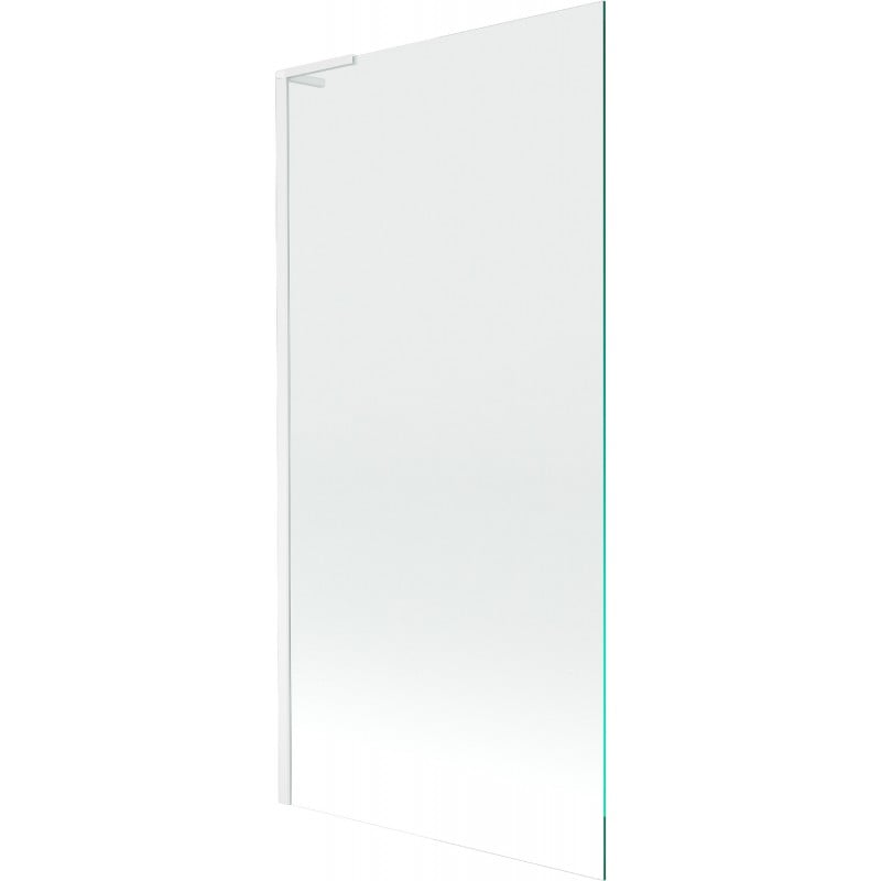 Mexen Next L Badewannenabtrennung 1-flügelig 90 x 150 cm, transparent, weiß - 895-090-000-03-00-20
