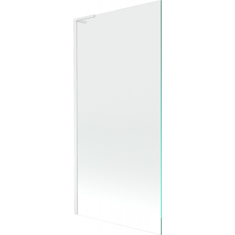 Mexen Next L badwand 1-delige 90 x 150 cm, transparant, wit - 895-090-000-03-00-20
