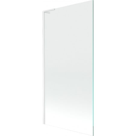 Mexen Next L Badewannenabtrennung 1-flügelig 90 x 150 cm, transparent, weiß - 895-090-000-03-00-20