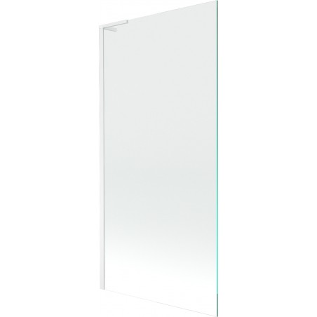 Mexen Next L badwand 1-delige 90 x 150 cm, transparant, wit - 895-090-000-03-00-20