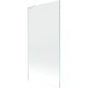 Mexen Next L Badewannenabtrennung 1-flügelig 90 x 150 cm, transparent, weiß - 895-090-000-03-00-20