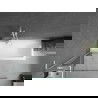 Mexen Next L badwand 1-delige 90 x 150 cm, transparant, wit - 895-090-000-03-00-20