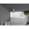Mexen Next L paroi de baignoire 1 volet 90 x 150 cm, transparent, blanc - 895-090-000-03-00-20