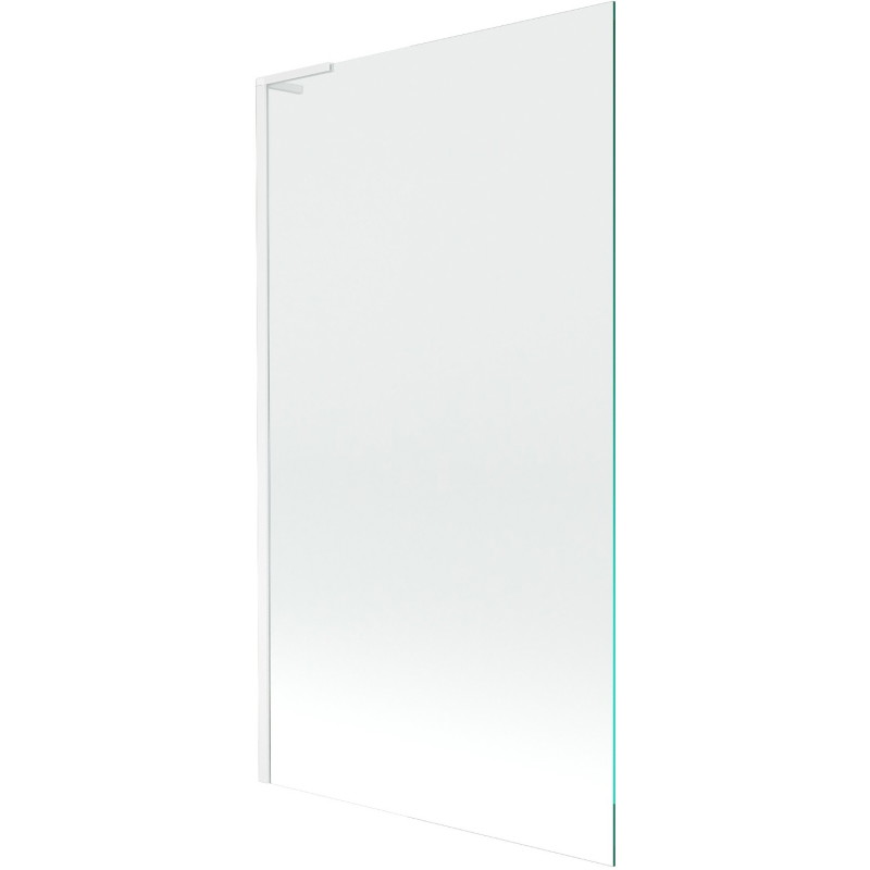 Mexen Next L 1-tiivaline vannitoakardin 100 x 150 cm, läbipaistev, valge - 895-100-000-03-00-20