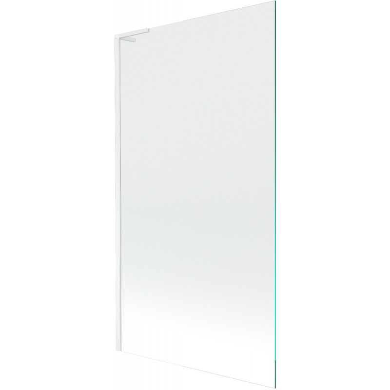 Mexen Next L Badewannenfaltwand 1-flügelig 100 x 150 cm, transparent, weiß - 895-100-000-03-00-20