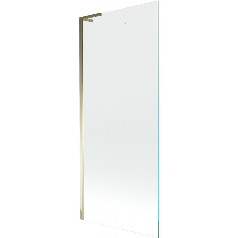 Mexen Next L Badewannenfaltwand 1-flügelig 80 x 150 cm, transparent, gold - 895-080-000-03-00-50