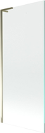 Mexen Next L enkelvleugelig douchescherm 80 x 150 cm, transparant, goud - 895-080-000-03-00-50