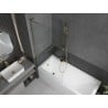 Paroi de baignoire en verre Mexen Next L 1-volet 90 x 150 cm, transparent, dorée - 895-090-000-03-00-50