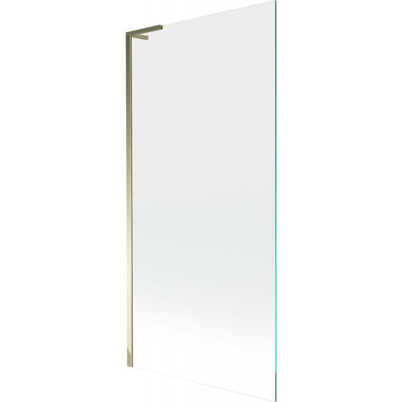 Mexen Next L Glas Badewannenabdeckung 1-flügelig 90 x 150 cm, transparent, gold - 895-090-000-03-00-50