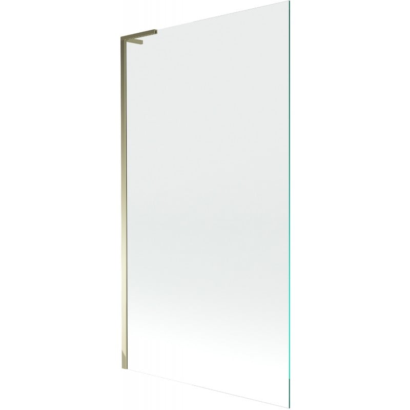 Mexen Next L resguardo de banho de 1 painel 100 x 150 cm, transparente, dourado - 895-100-000-03-00-50