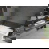 Mexen Next L badwand 1-delig 70 x 150 cm, transparant, geborsteld goud - 895-070-000-03-00-55