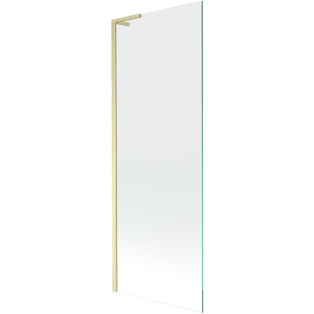 Mexen Next L badwand 1-delig 70 x 150 cm, transparant, geborsteld goud - 895-070-000-03-00-55