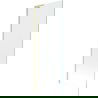 Mexen Next L badwand 1-delig 70 x 150 cm, transparant, geborsteld goud - 895-070-000-03-00-55