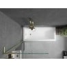 Paroi de baignoire Mexen Next L 1 volet 80 x 150 cm, transparent, or brossé - 895-080-000-03-00-55