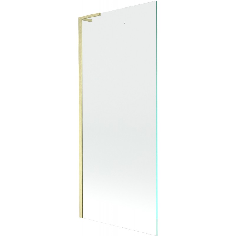 Mexen Next L Badewannen-Faltwand 1-teilig 80 x 150 cm, transparent, gold gebürstet - 895-080-000-03-00-55
