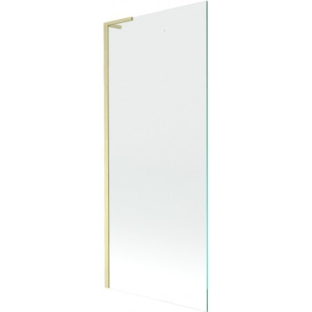 Mexen Next L paravan za kadu s jednim krilom 80 x 150 cm, proziran, zlatni brušeni - 895-080-000-03-00-55