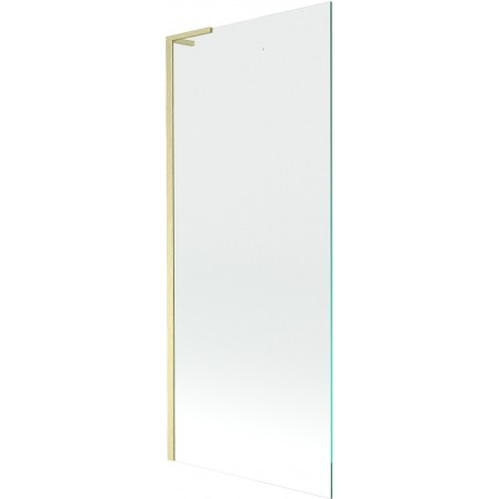 Mexen Next L vannitoasirm ühe tiivaga 80 x 150 cm, läbipaistev, kuldne harjatud - 895-080-000-03-00-55