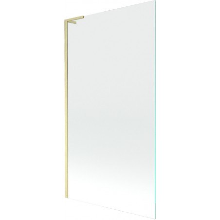 Mexen Next L Badewannenfaltwand 1-flügelig 100 x 150 cm, transparent, gold gebürstet - 895-100-000-03-00-55
