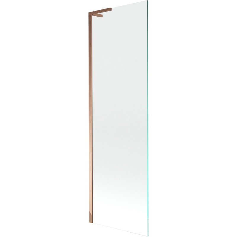 Mexen Next L Bath Screen 1-Panel 60 x 150 cm, Transparent, Rose Gold - 895-060-000-03-00-60