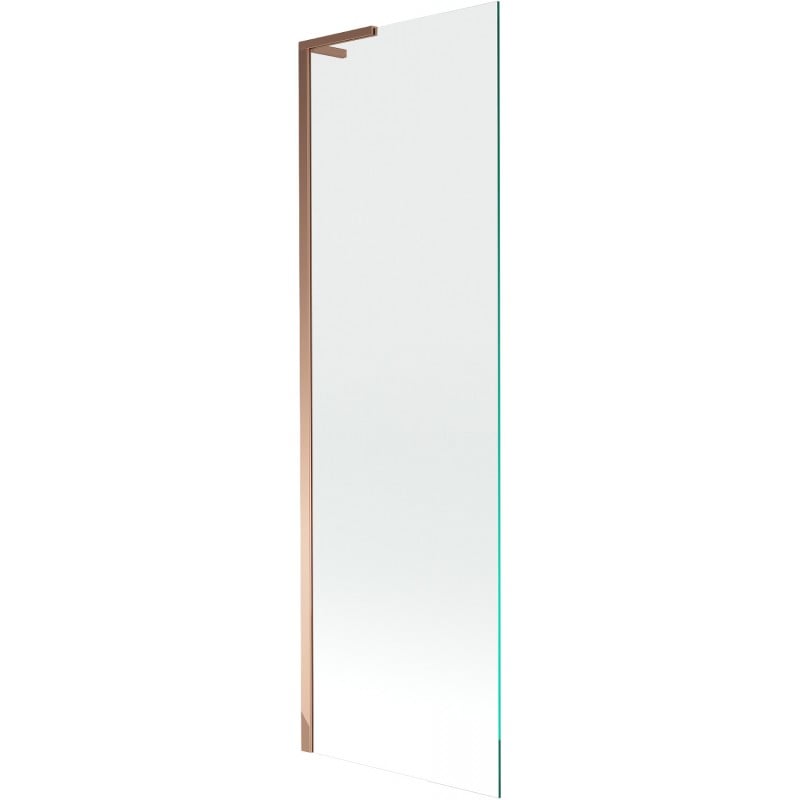 Mexen Next L enkel panel badskärm 60 x 150 cm, transparent, rosaguld - 895-060-000-03-00-60
