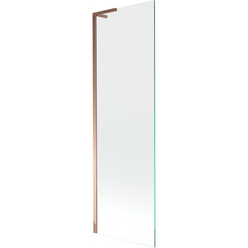 Mexen Next L Wannenspritzschutz 1-flügelig 60 x 150 cm, transparent, Roségold - 895-060-000-03-00-60