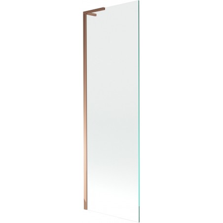 Mexen Next L Wannenspritzschutz 1-flügelig 60 x 150 cm, transparent, Roségold - 895-060-000-03-00-60