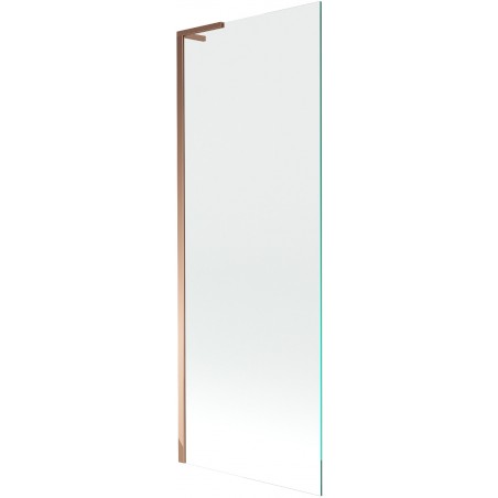 Mexen Next L Badewannenabtrennung 1-flügelig 70 x 150 cm, transparent, Roségold - 895-070-000-03-00-60