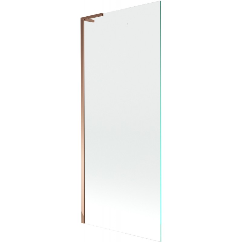 Mexen Next L badwand paneel 1-delig 80 x 150 cm, transparant, roze goud - 895-080-000-03-00-60