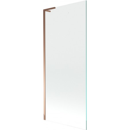 Mexen Next L 1-panel bath screen 80 x 150 cm, transparent, rose gold - 895-080-000-03-00-60