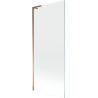 Paravent de bain Mexen Next L à 1 battant 80 x 150 cm, transparent, or rose - 895-080-000-03-00-60
