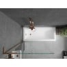 Mexen Next L Badewannen-Faltwand 1-teilig 90 x 150 cm, transparent, Roségold - 895-090-000-03-00-60