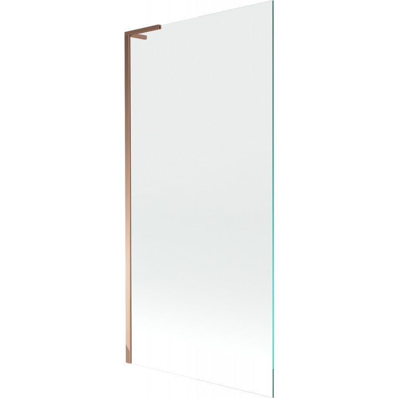 Mexen Next L 1-panel bath screen 90 x 150 cm, transparent, rose gold - 895-090-000-03-00-60