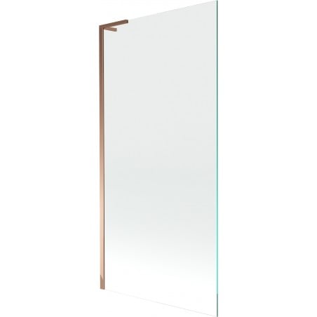 Mexen Next L 1-panel bath screen 90 x 150 cm, transparent, rose gold - 895-090-000-03-00-60