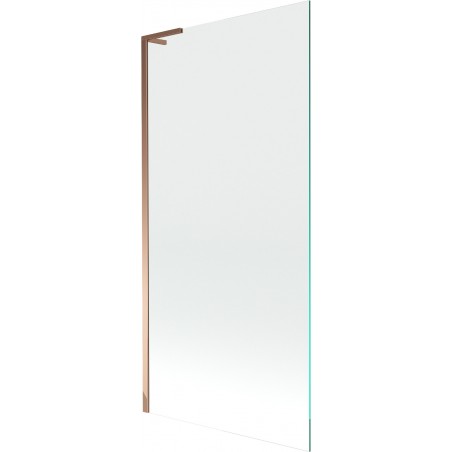 Mexen Next L badwand 1-vleugelig 90 x 150 cm, transparant, roze goud - 895-090-000-03-00-60
