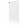 Mexen Next L 1-panel bath screen 90 x 150 cm, transparent, rose gold - 895-090-000-03-00-60
