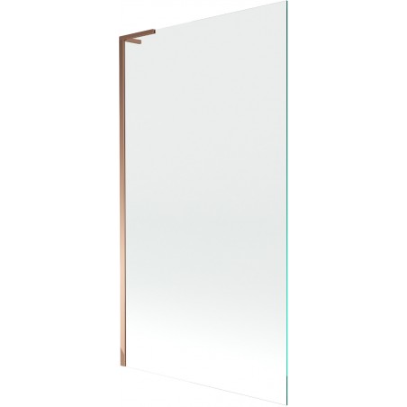 Mexen Next L Badewannenfaltwand 1-flügelig 100 x 150 cm, transparent, Roségold - 895-100-000-03-00-60