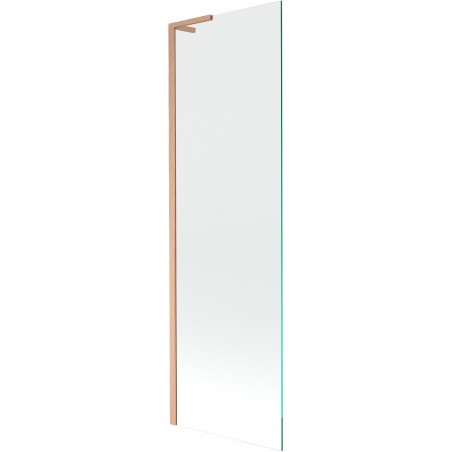 Mexen Next L Badewannenabtrennung 1-flügelig 60 x 150 cm, transparent, gebürstetes Kupfer - 895-060-000-03-00-65