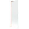 Mexen Next L Bath Screen 1-panel 60 x 150 cm, transparent, brushed copper - 895-060-000-03-00-65