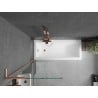 Mexen Next L paroi de baignoire 1-volet 70 x 150 cm, transparent, cuivre brossé - 895-070-000-03-00-65