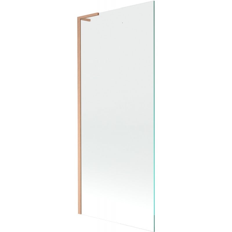 Mexen Next L Badewannen-Faltwand 1-flügelig 80 x 150 cm, transparent, gebürstetes Kupfer - 895-080-000-03-00-65