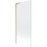 Mexen Next L Badewannen-Faltwand 1-flügelig 80 x 150 cm, transparent, gebürstetes Kupfer - 895-080-000-03-00-65