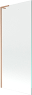 Mexen Next L Bathtub Screen 1-Panel 80 x 150 cm, Transparent, Brushed Copper - 895-080-000-03-00-65