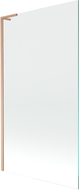 Mexen Next L bath screen 1-winged 100 x 150 cm, transparent, brushed copper - 895-100-000-03-00-65