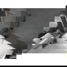 Mexen Next L Badewannen-Duschwand 1-flügelig 70 x 150 cm, transparent, gun gray gebürstet - 895-070-000-03-00-66