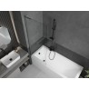 Mexen Next L vannitoapaneel, 1-leheline, 70 x 150 cm, läbipaistev, harjatud gun gray - 895-070-000-03-00-66